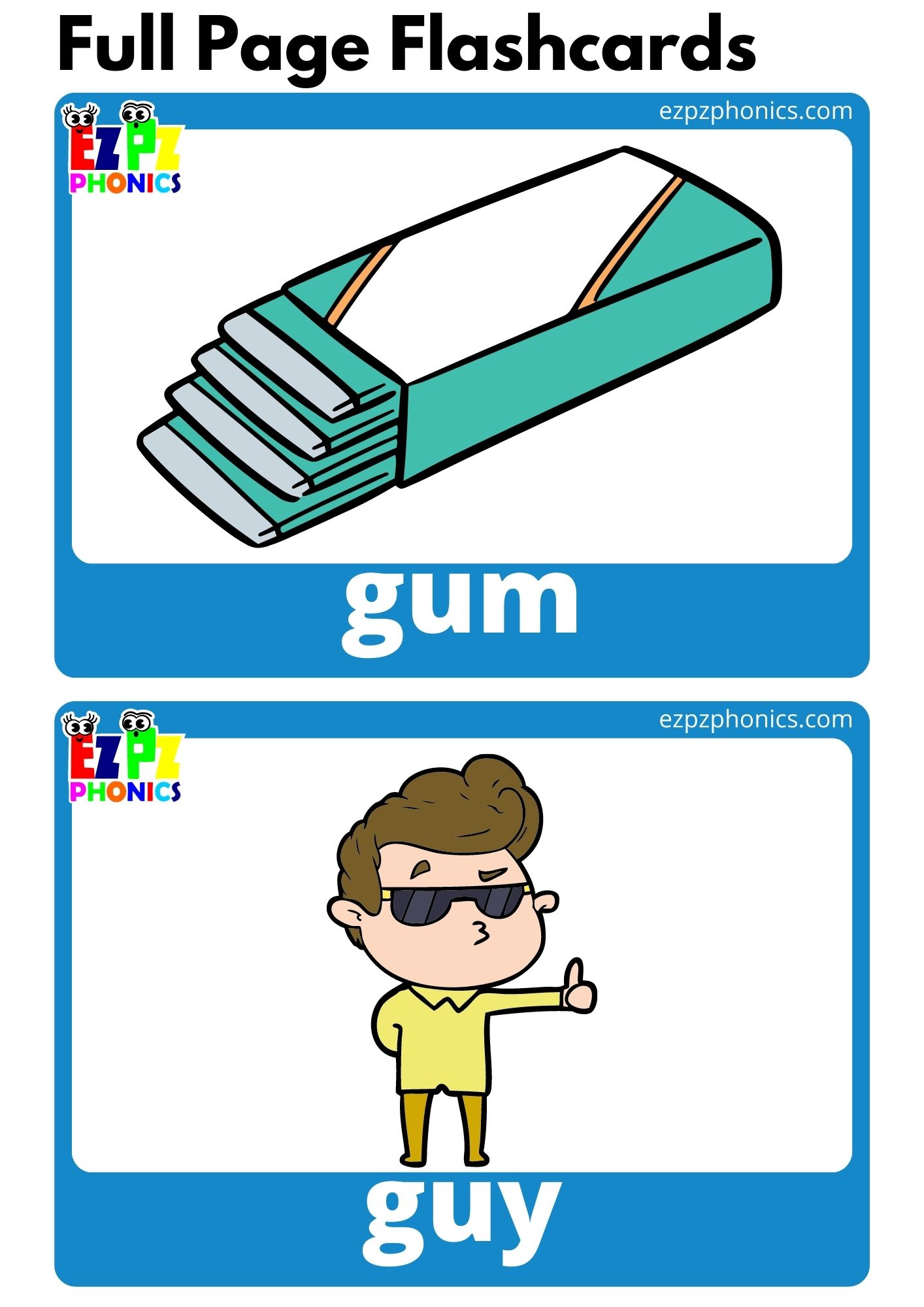 G Beginning Sounds Flashcards with Words Phonics Letter Sounds Flashcards Free PDF Download or View Online for Kindergarten and ESL Students